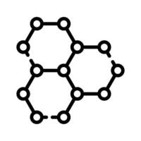 Creatively designed line style icon of compound structure vector