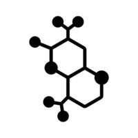 A handy glyph icon of compound structure,. vector