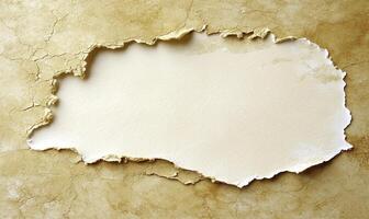 Torn Edge Blank Paper with Grunge Background Texture for Creative Design, Art Projects and Graphic Work, Vintage Style Elements for Inspiration photo