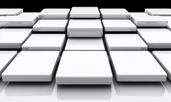 Abstract geometric background with glossy white tiles arranged in a grid pattern, creating a modern look and feel for digital design projects and presentations photo