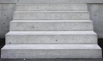 Concrete Steps Leading Upward, Minimalist Design with Clean Lines, Perfect for Architectural and Urban Aesthetic Photography Projects photo