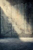 Sunlit Concrete Wall and Floor Texture photo