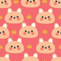 Seamless pattern with cute cartoon rabbits , for fabric prints, textiles, gift wrapping paper. children's flat and colorful style vector