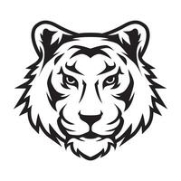 Tiger head character illustration design vector
