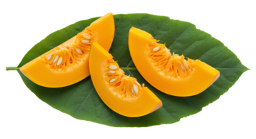 squash vegetable slices isolated on transparent background top view flat lay style. summertime vegetable and recipes png