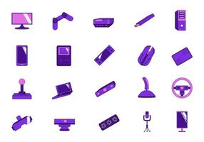 Game Icon Design Element Set vector