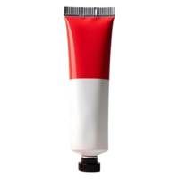 Red Paint Tube with Swirl Ideal for Art, Design Creativity Concepts png