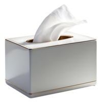 Clean White Tissue Box Mockup High-Resolution Image for Packaging Design png