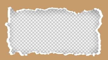 Abstract Torn Paper Background Brown Color vector