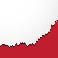 torn paper background red color vector