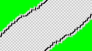 abstrcat torn paper background green color vector