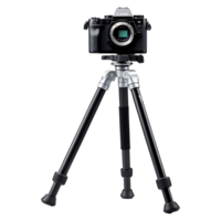 Professional Camera on Tripod High-Quality Image for Photography Tech Projects png