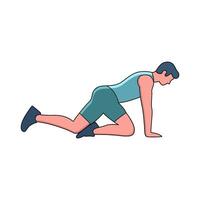 Cool Down Stretch vector