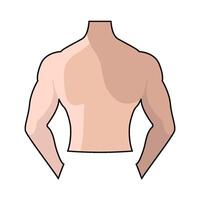 illustration of Body back vector