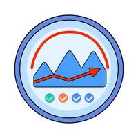 illustration of Progress Tracker vector