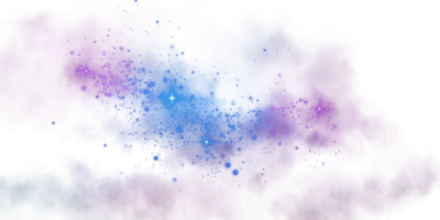 A mesmerizing and colorful cosmic galaxy filled with bright stars and stunning nebulae set against a transparent background, creating a beautiful spectacle that captivates the imagination png