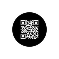 Sample Qr code isolated on white background vector