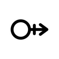 Other Gender symbol icon isolate on white background. vector