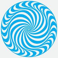A blue and white swirl pattern in a circle vector