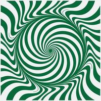 A green and white spiral pattern in the center vector