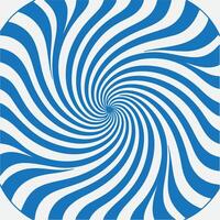 A blue and white spiral pattern on a white background vector