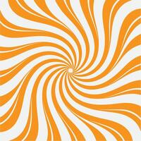An orange and white swirl background with a spiral design vector
