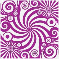 A purple and white swirl pattern design vector