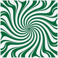 A green and white swirl pattern on a white background vector