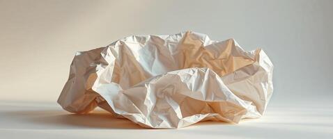 Capture Texture of Crumpled Paper for Abstract Design and Vintage Theme photo