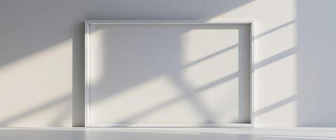 Mock up canvas picture wall artwork frame copy blank paste text. photo
