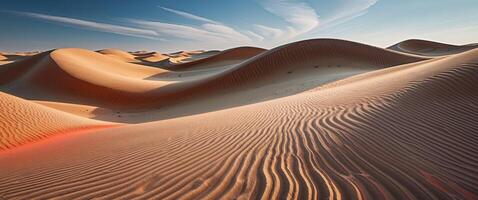 Abstract sand dunes with contrasting light and shadow creating a dynamic texture effect. photo