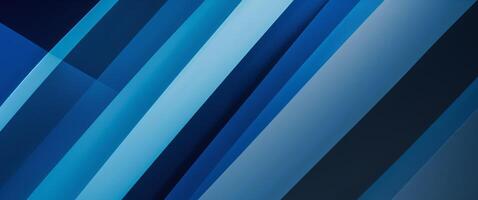 Abstract Blue Diagonal Lines Background with Gradient and Overlapping Shadows photo