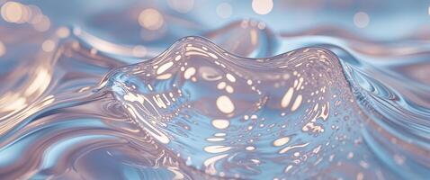 Bright Macro Shot of Distorting Glass Surface photo