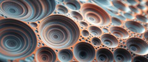Abstract Geometric Design with Concentric Circles and Textured Background photo