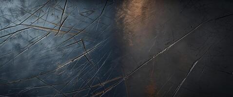 Scratched dark surface texture background photo