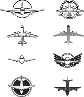 Airplane emblems set, illustration vector