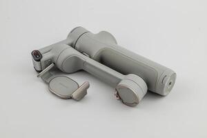 Lviv Ukraine 08.04.25 Handheld stabilizer for smooth recording photo