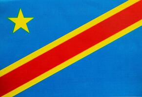Democratic Republic of Congo flag on display photo