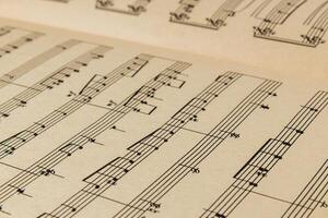 03.25.25 Lviv Ukraine Sheet music displayed on a bright background photo