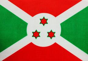 Flag of Burundi displayed in a vibrant setting photo