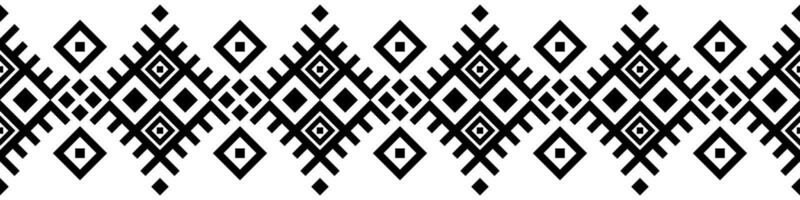 Ornamental Ethnic Design with Aztec Retro Border and Native American Decor Element. vector