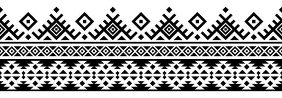 Decorative Border Element in Ethnic Aztec Native American Retro Style. vector