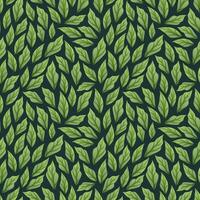 Seamless Pattern with Spring Green Leaves. Delicate Background for Fabric, Wallpaper, Wrapping Paper vector