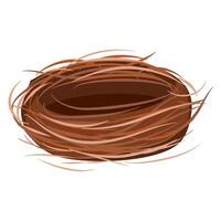 Empty Bird nest vector