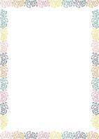 Magic crystal frame. Line art healing crystal template. Gemstone with empty space for your text vector
