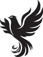 a simple black and white Pentecost silhouette vector