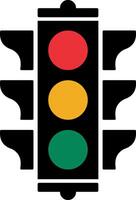 simple traffic signal icon vector