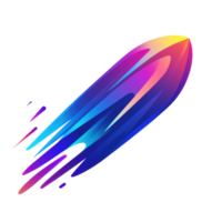 Vibrant colorful abstract design with dynamic gradient shapes png