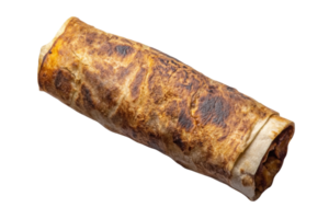 Close-up of a perfectly grilled burrito showing texture and fillings png