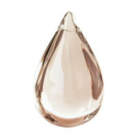 Elegant glass tear drop reflecting light with precision craftsmanship png